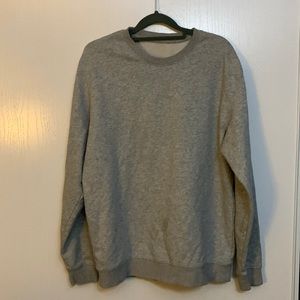 Mens Grey Basic Crewneck